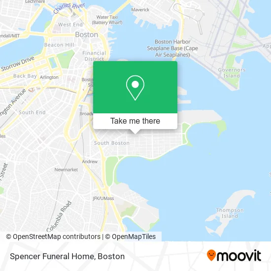 Spencer Funeral Home map