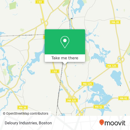 Mapa de Deloury Industries, 100 Burtt Rd