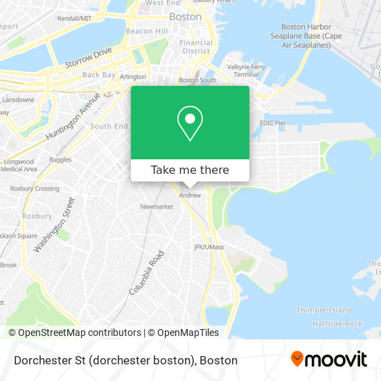 Mapa de Dorchester St (dorchester boston)