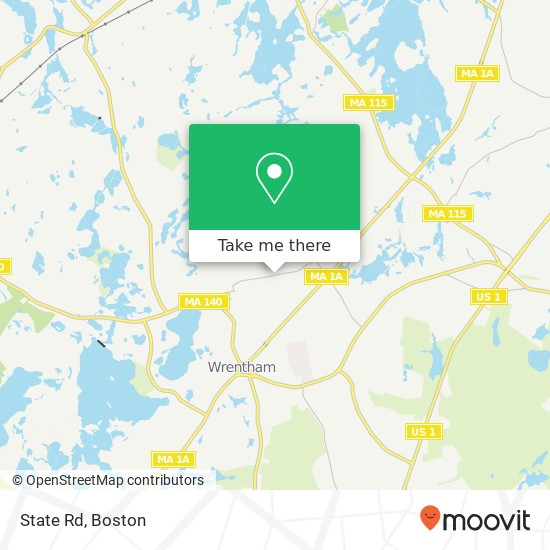 Mapa de State Rd, Wrentham, MA 02093