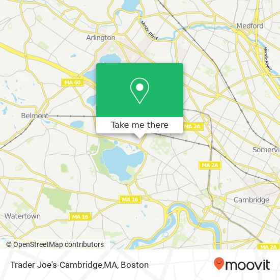 Trader Joe's-Cambridge,MA, 211 Alewife Brook Pkwy map