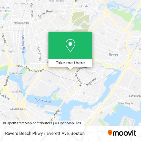 Revere Beach Pkwy / Everett Ave map