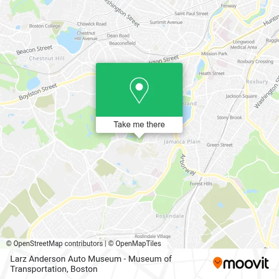 Larz Anderson Auto Museum - Museum of Transportation map