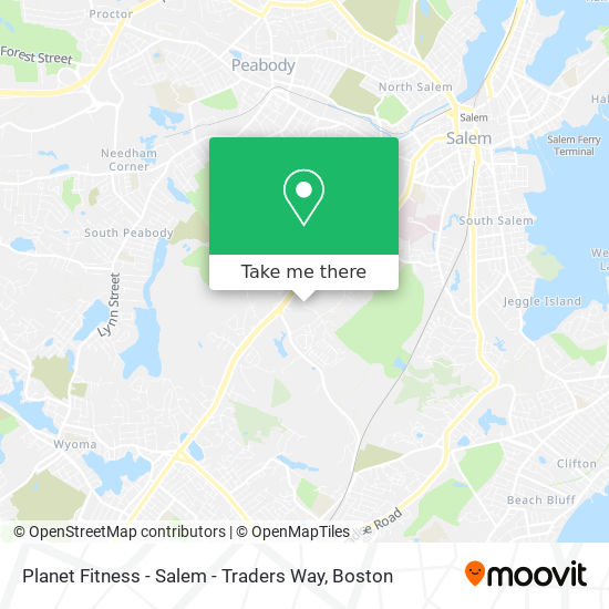 Mapa de Planet Fitness - Salem - Traders Way