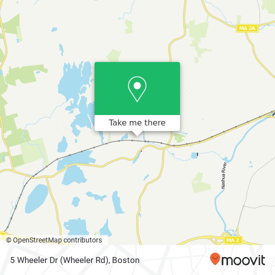 Mapa de 5 Wheeler Dr (Wheeler Rd), Shirley, MA 01464