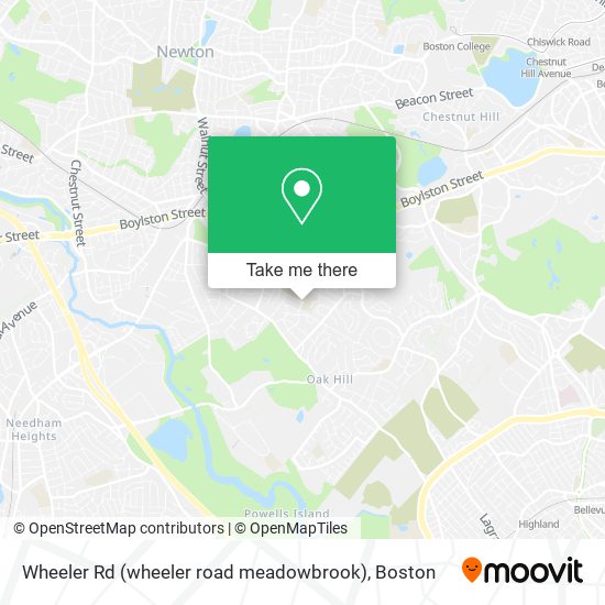 Wheeler Rd (wheeler road meadowbrook) map
