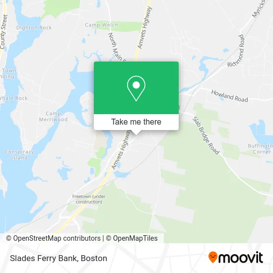 Slades Ferry Bank map