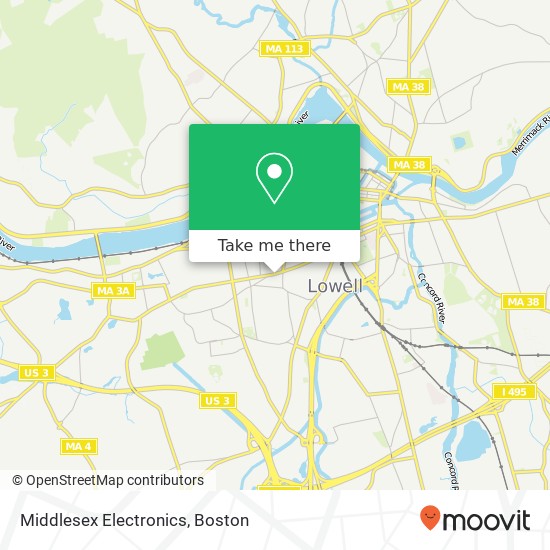 Middlesex Electronics, 296 Westford St map