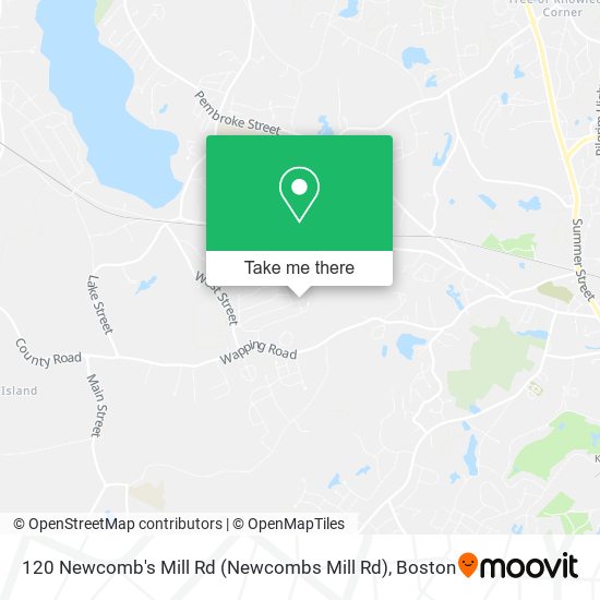 Mapa de 120 Newcomb's Mill Rd (Newcombs Mill Rd), Kingston, MA 02364