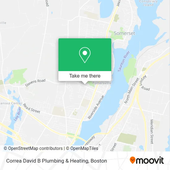 Correa David B Plumbing & Heating map