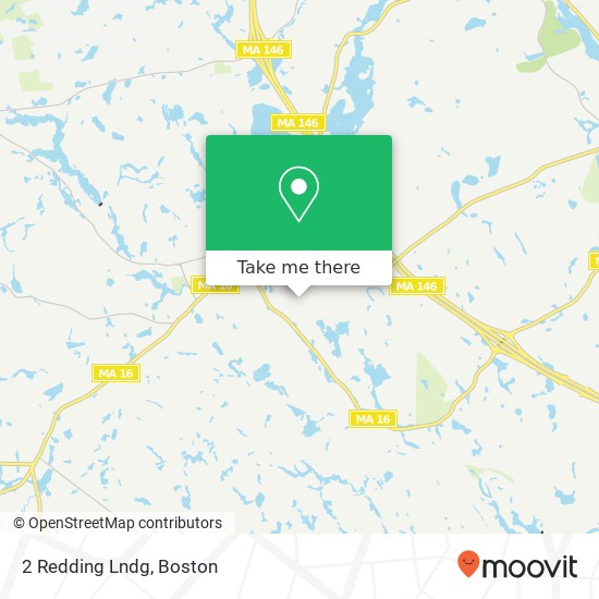 Mapa de 2 Redding Lndg, Douglas, <B>MA< / B> 01516