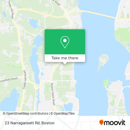 Mapa de 23 Narragansett Rd