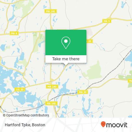 Mapa de Hartford Tpke, Shrewsbury, MA 01545