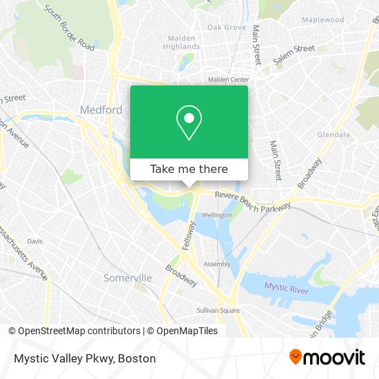 Mystic Valley Pkwy map