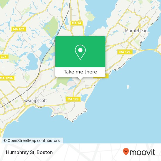 Mapa de Humphrey St, Swampscott, MA 01907