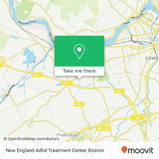 Mapa de New England Adhd Treatment Center, 6 Courthouse Ln