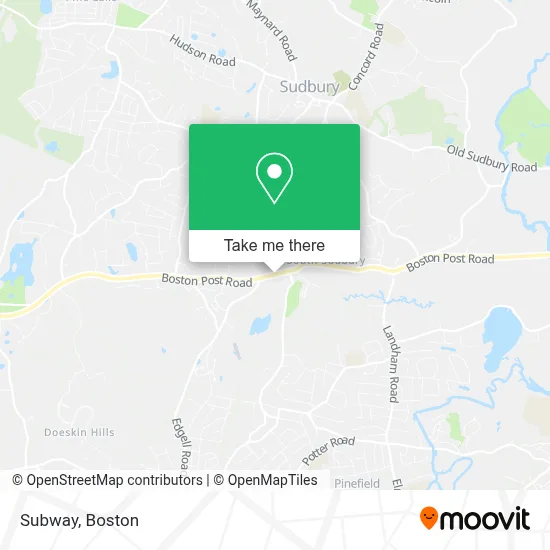 Subway, 423 Boston Post Rd map
