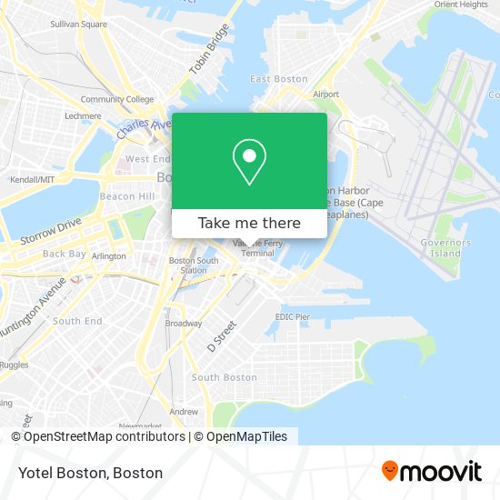 Yotel Boston map