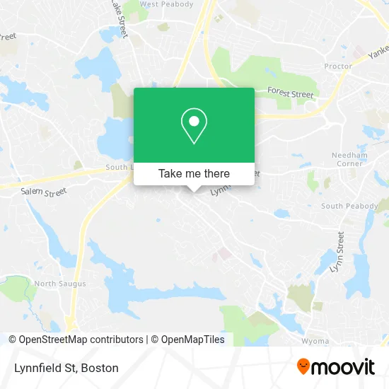 Lynnfield St map