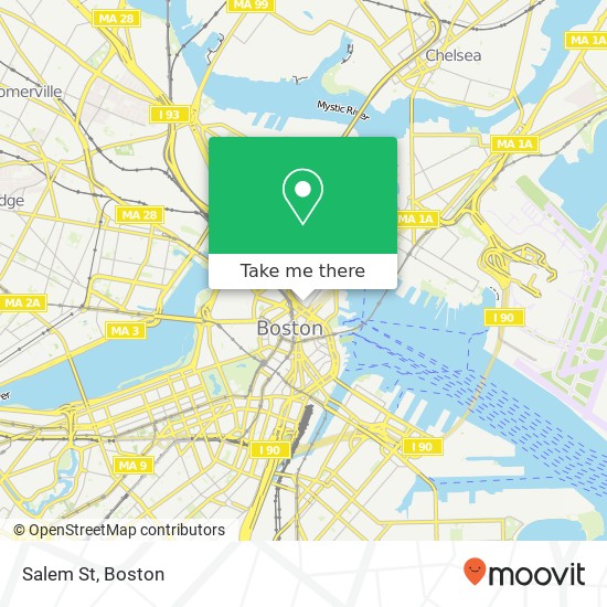 Mapa de Salem St, Boston, MA 02113