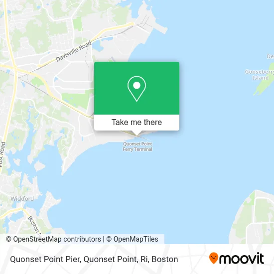 Quonset Point Pier, Quonset Point, Ri map