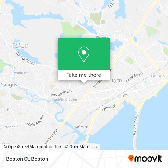 Mapa de Boston St
