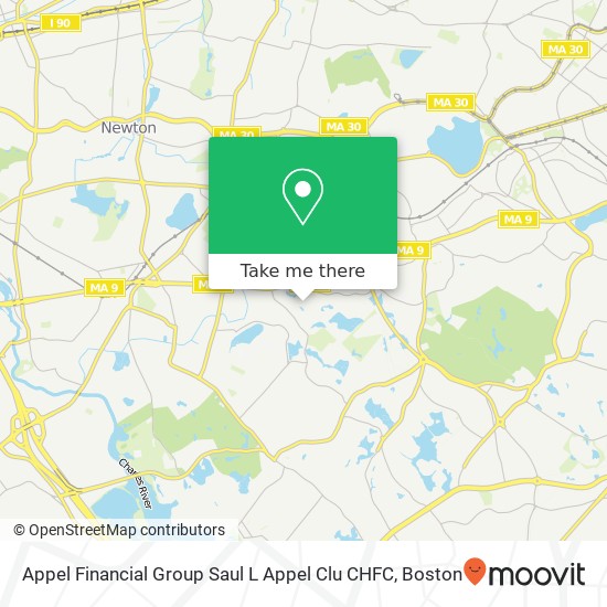Mapa de Appel Financial Group Saul L Appel Clu CHFC, 60 Tanglewood Rd