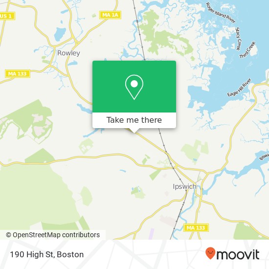 Mapa de 190 High St, Ipswich, MA 01938