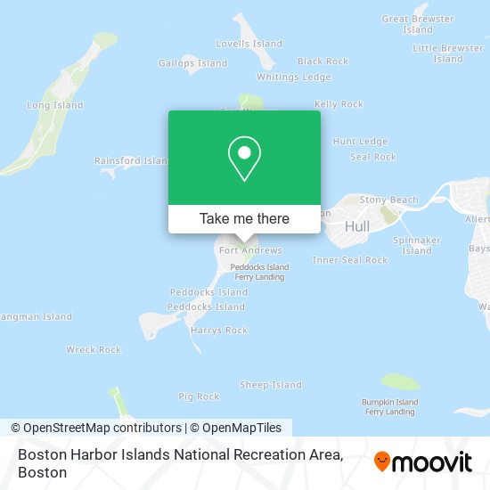 Mapa de Boston Harbor Islands National Recreation Area