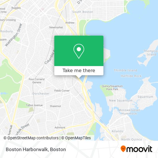 Mapa de Boston Harborwalk