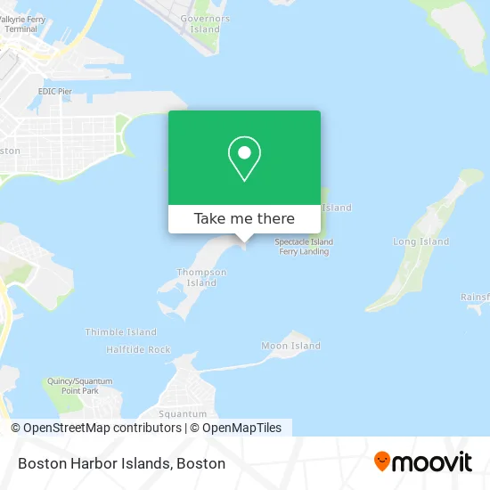 Boston Harbor Islands map