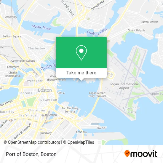 Port of Boston map