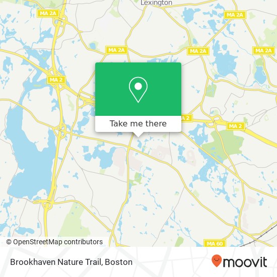 Brookhaven Nature Trail map