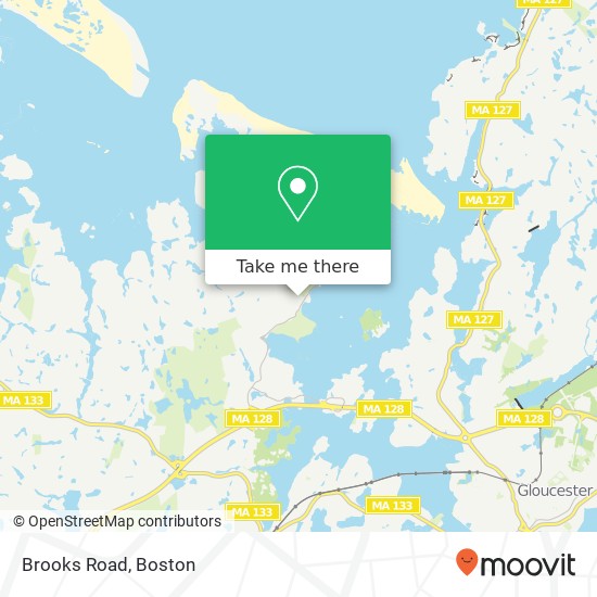 Mapa de Brooks Road
