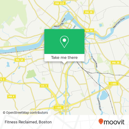 Fitness Reclaimed, 345 Chelmsford St map