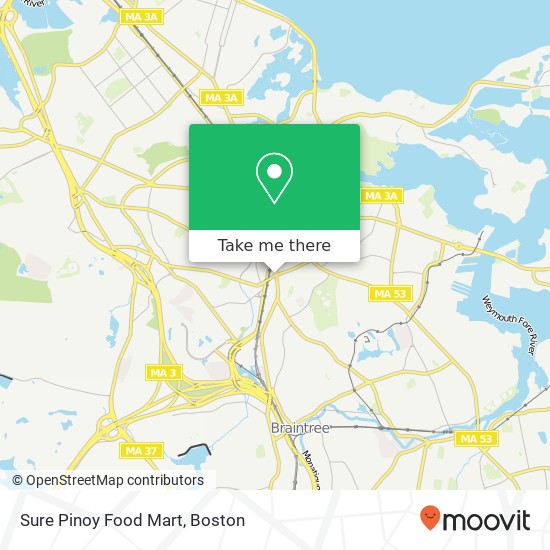 Mapa de Sure Pinoy Food Mart, 145 Water St