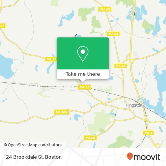 Mapa de 24 Brookdale St, Kingston, MA 02364