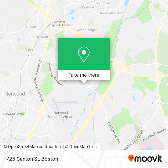 Mapa de 725 Canton St