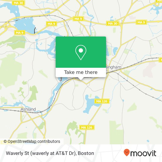 Waverly St (waverly at AT&T Dr), Framingham, MA 01702 map