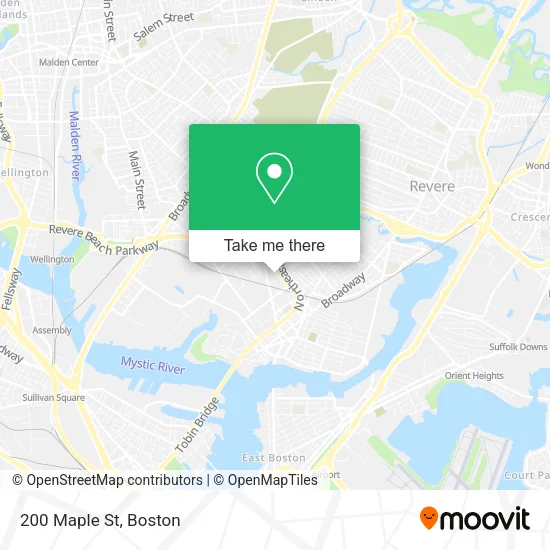 Mapa de 200 Maple St