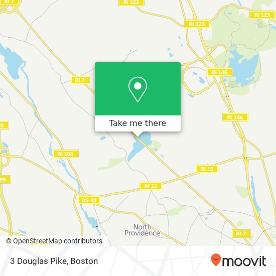 Mapa de 3 Douglas Pike, Smithfield, RI 02917