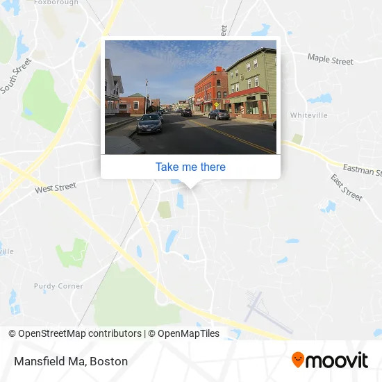 Mansfield Ma map