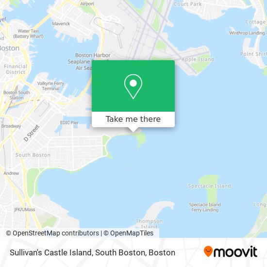 Sullivan's Castle Island, South Boston map