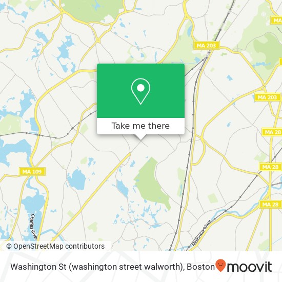 Mapa de Washington St (washington street walworth), Roslindale, MA 02131