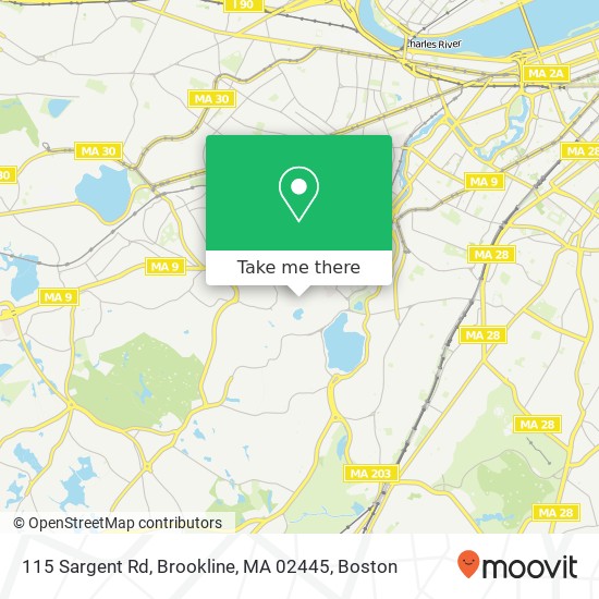 115 Sargent Rd, Brookline, MA 02445 map