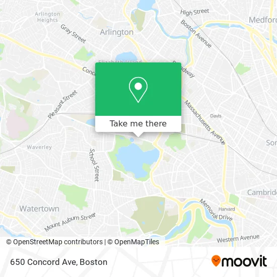 650 Concord Ave map