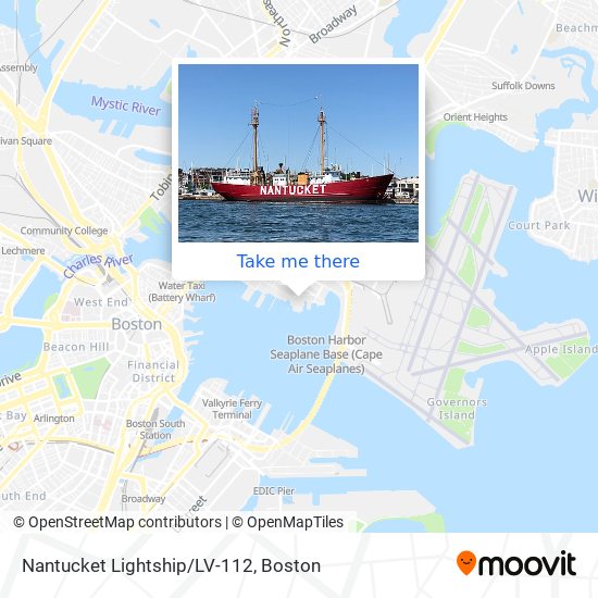 Nantucket Lightship/LV-112 map