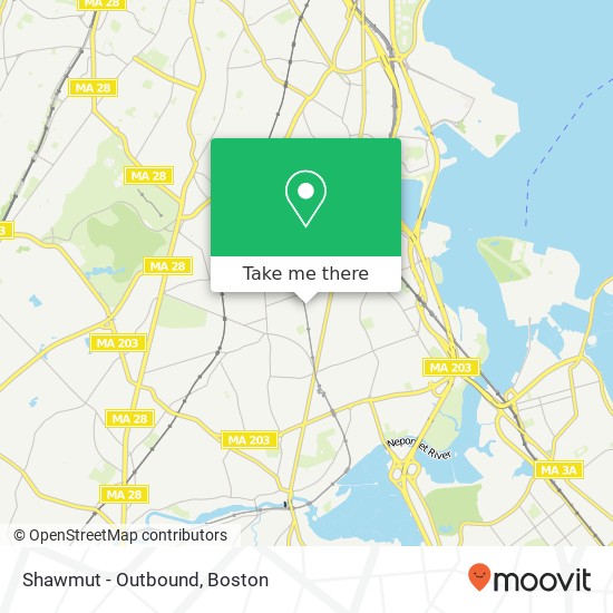 Shawmut - Outbound map