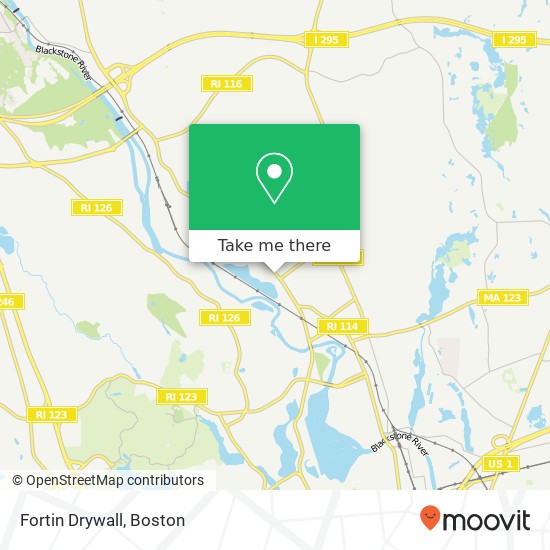 Mapa de Fortin Drywall, 500 Mendon Rd