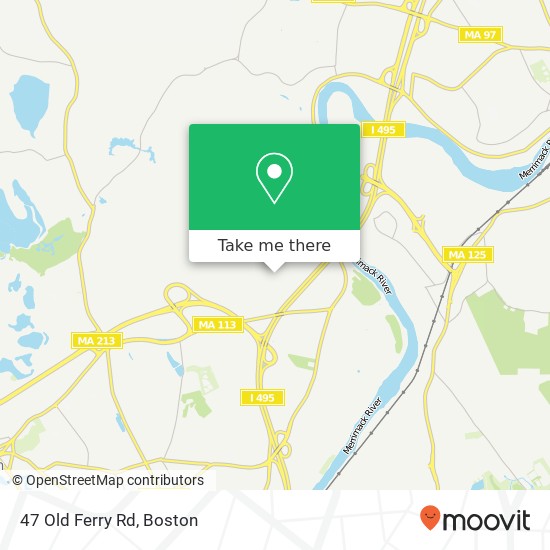 Mapa de 47 Old Ferry Rd, Methuen, MA 01844